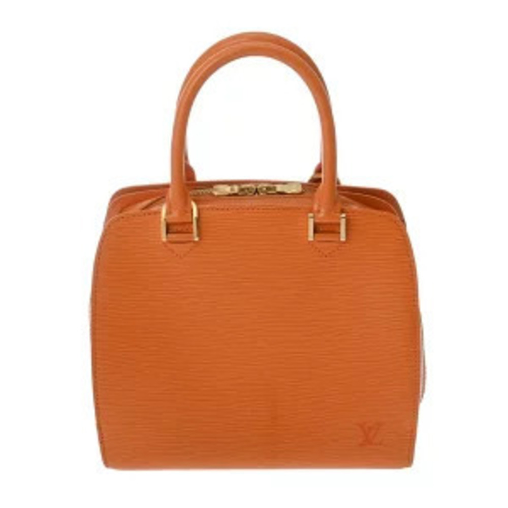 Louis Vuitton Epi Pont Neuf Mandarin Leather Top Handle Bag Orange